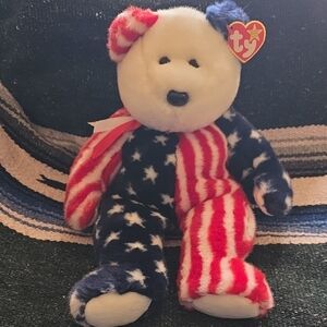Ty Spangle Beanie Baby Plush Bear